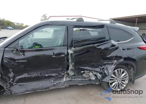 2021 Toyota Highlander Hybrid Platinum из США, поврежденный, VIN 5TDEBRCHXMS026372